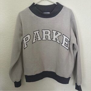 PARKE Gray Mockneck